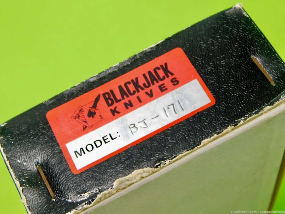 Vintage BlackJack Knives Highland Dirk II Push Dagger Knife w/ Sheath Box-img-12