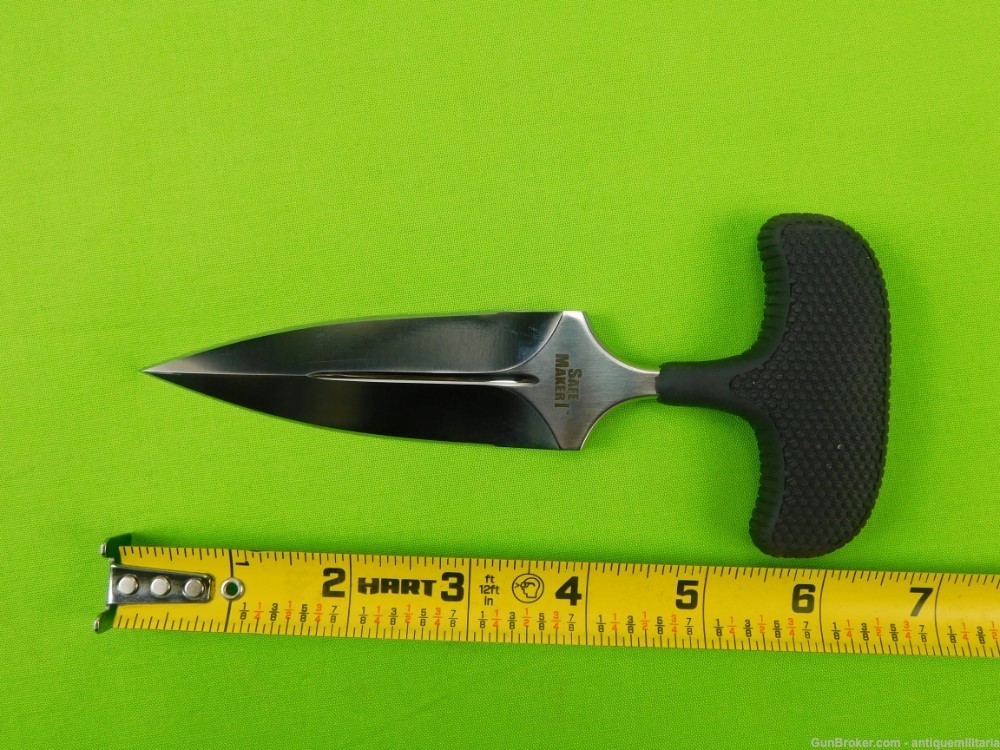 Cold Steel Safe Maker I Push Knife Dagger Japan made with Sheath -img-10