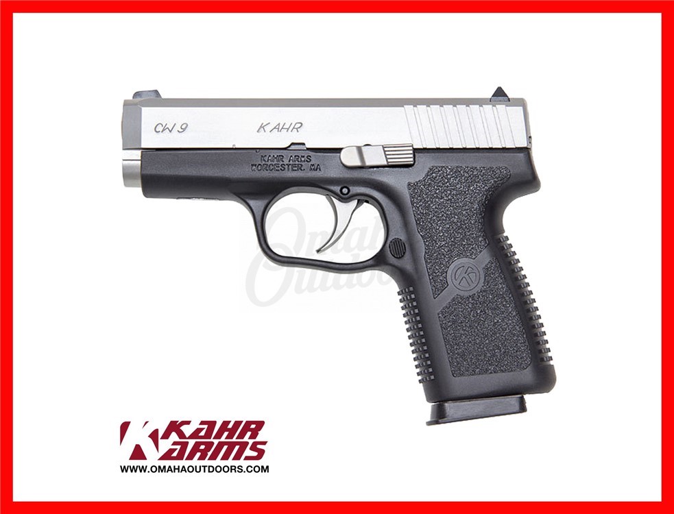 Kahr CW9 Pistol Front Night Sight 7 RD 9mm Stainless Slide CW9093N-img-0