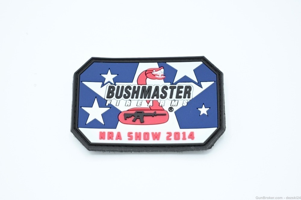BUSHMASTER FIREARMS “NRA SHOW 2014" LOGO PATCH LIMITED EDITION NEW-img-0