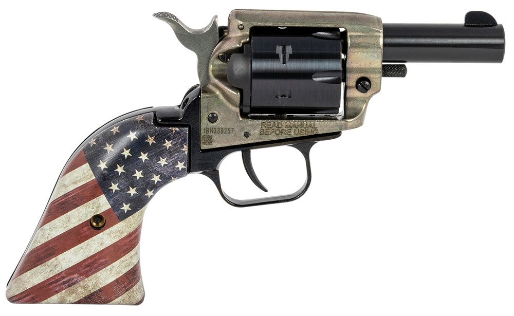 Heritage Mfg Barkeep 22lr 2 Black / US Flag Handle Revolver-img-1