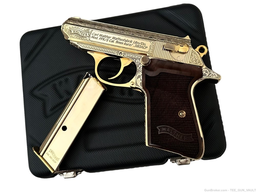 WALTHER PPK/S FULLY ENGRAVED AND 24K GOLD PLATED-img-7