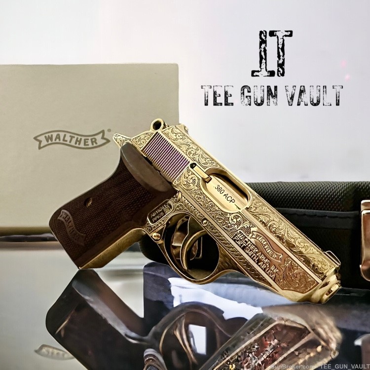 WALTHER PPK/S FULLY ENGRAVED AND 24K GOLD PLATED-img-0