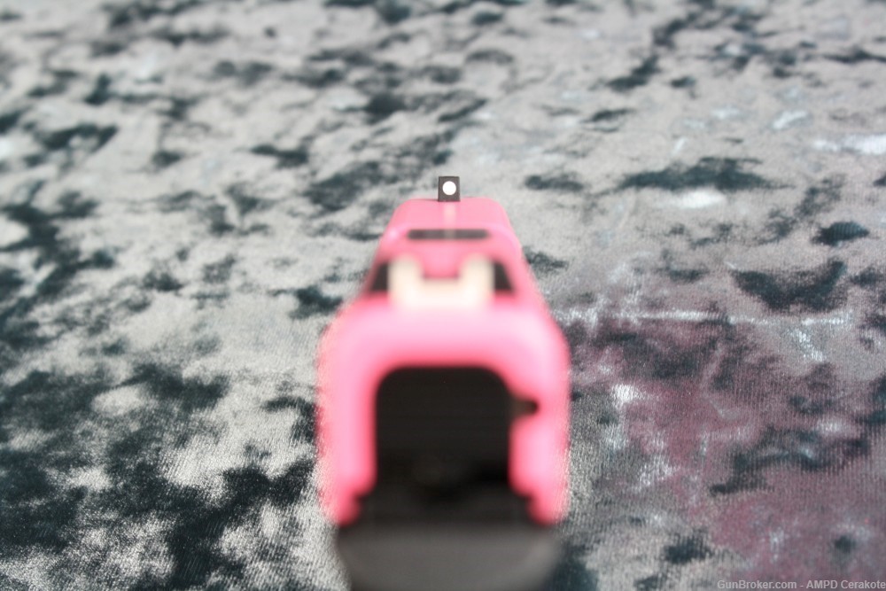 Glock 42 .380 ACP Cerakote Pink Sherbet Two Tone 6 Round-img-7