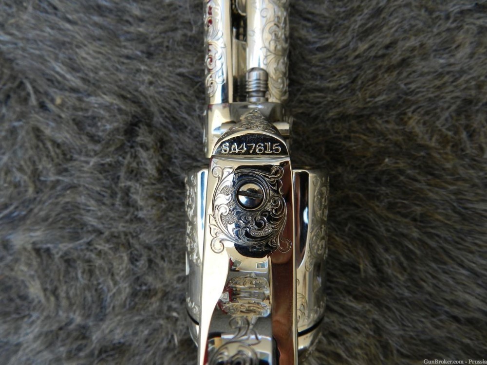 Colt SAA Buntline, 45 LC, 12" Nickel, C+ Master Engraved by Bobert Burt NIB-img-25