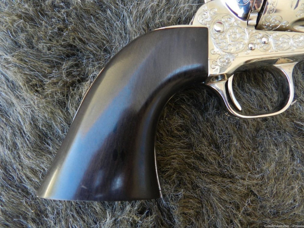 Colt SAA Buntline, 45 LC, 12" Nickel, C+ Master Engraved by Bobert Burt NIB-img-9