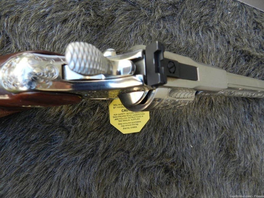 Colt Python 357 Magnum 6" Nickel D Factory Engraved NIB-img-13