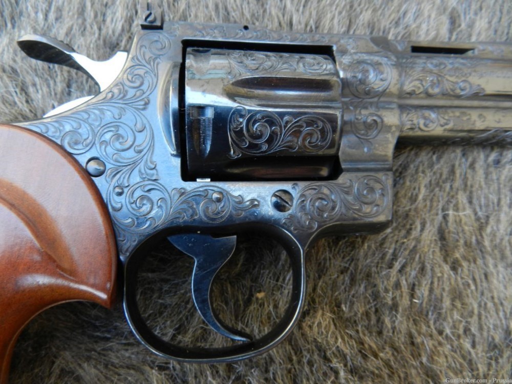 Colt Python 357 Magnum 4" Blue C Factory Engraved NIB-img-1