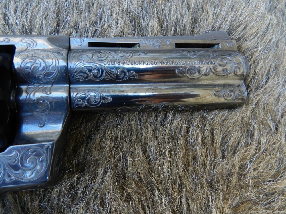 Colt Python 357 Magnum 4" Blue C Factory Engraved NIB-img-19