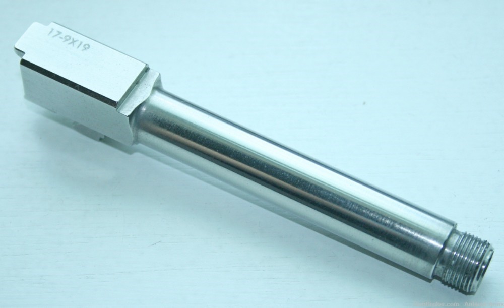 Threaded Barrel for Glock 17 Gen 5 Polished Stainless G17 9x19 9mm-img-0