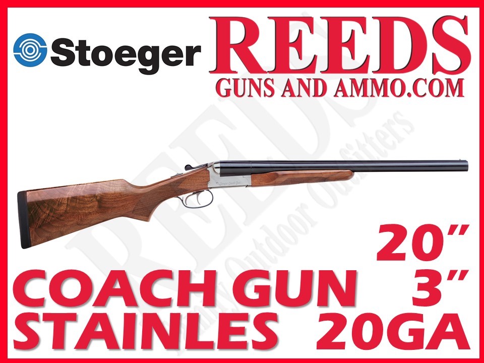 Stoeger Coach Gun Supreme Walnut Stainless 20 Ga 3in 20in 31491-img-0