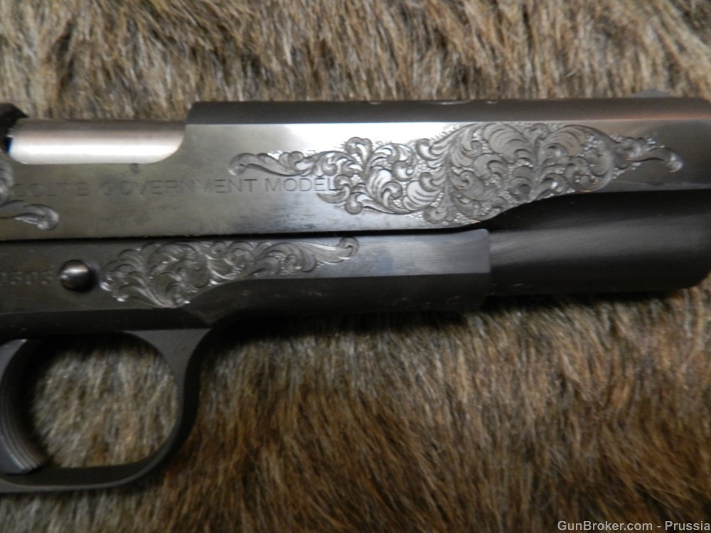 Outstanding Colt Govt Mdl Series 70 38 Super B Factory Engraved NIB-img-4