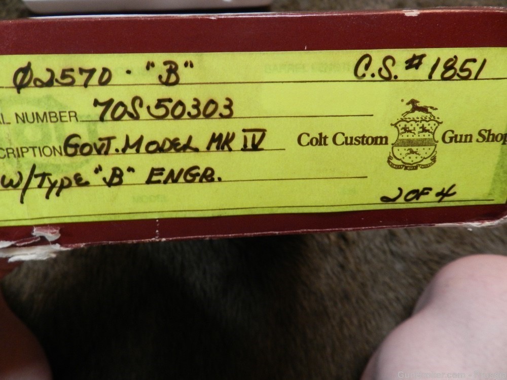 Outstanding Colt Govt Mdl Series 70 38 Super B Factory Engraved NIB-img-1