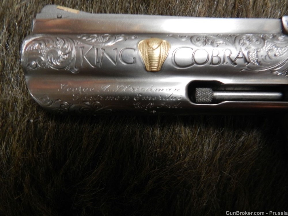 INCREDIBLE Colt King Cobra AAWhite Engraved New-img-5