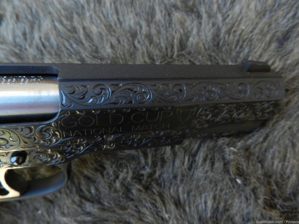 Colt GCNM 45ACP 5" Blue Factory D Engraved NI Colt Leatherette Pres Case-img-8