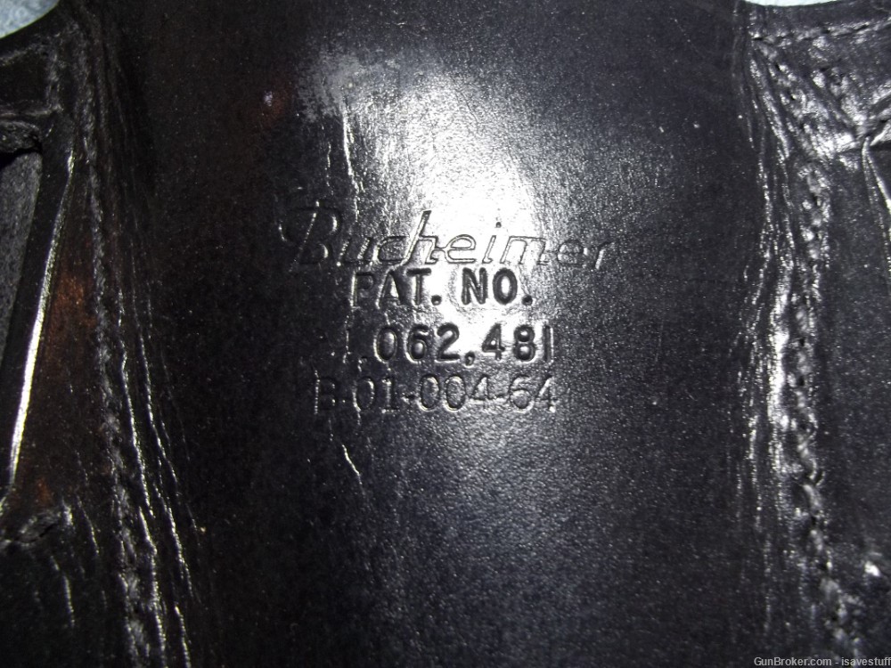 COLT PYTHON NOS Bucheimer R/H Concealer OWB Leather Holster 4" 357 Magnum-img-8