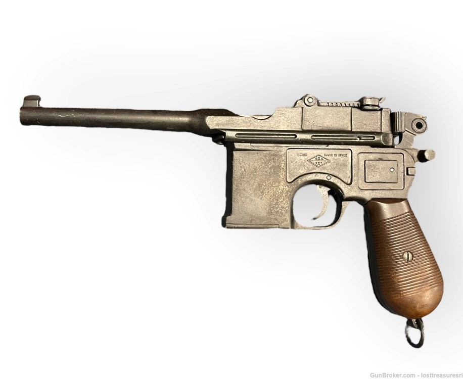 Denix 1896 Mauser Broomhandle C96 Non-firing Replica Pistol-img-0