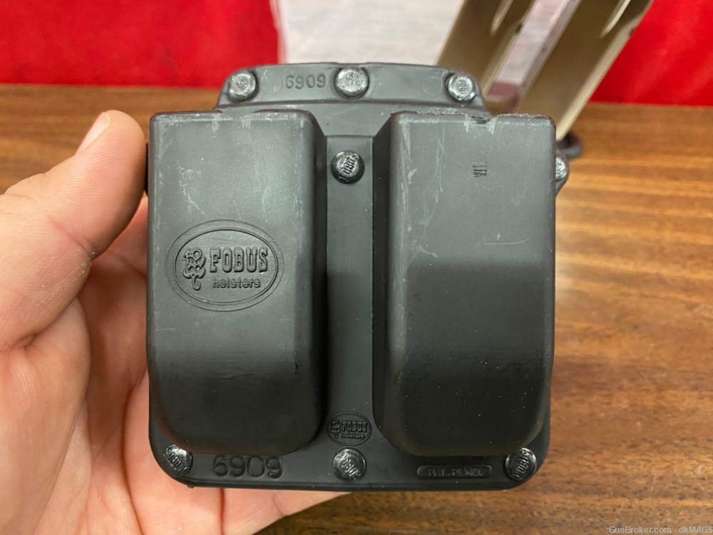 2 FNP-40 .40 14rd Magazines Mags Clips with Fobus Dual Mag Pouch-img-1