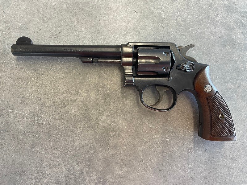 Late 1940s Smith & Wesson Pre Model 10 Military & Police .38 Spl 6" Barrel-img-1