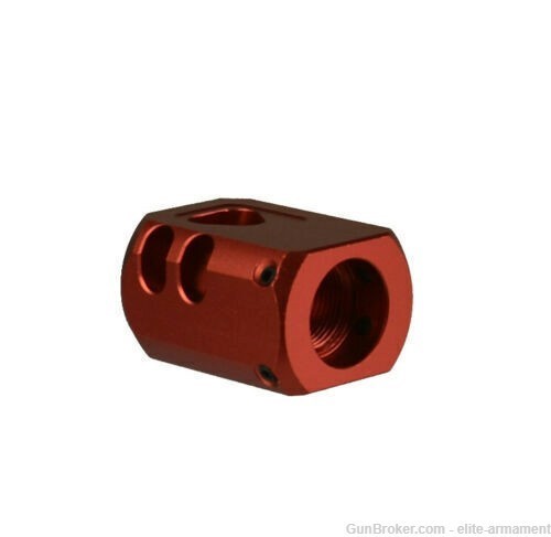 Glock 19 Slide Gen 3 Assembled RMR Cut + Red Anodized Comp Fiber Sights -img-6