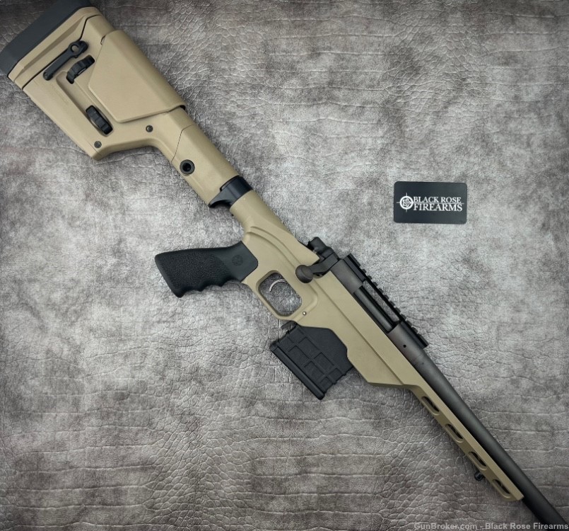 Remington 700 .308 Win Bolt-Action Rifle / MDT LSS Chassis/FDE Magpul Stock-img-0