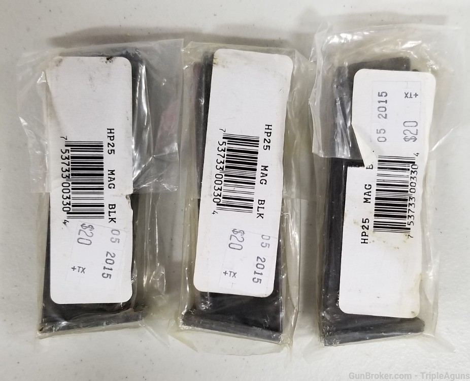 Phoenix Arms HP25 9rd factory magazines flat bottom lot of 3-img-0