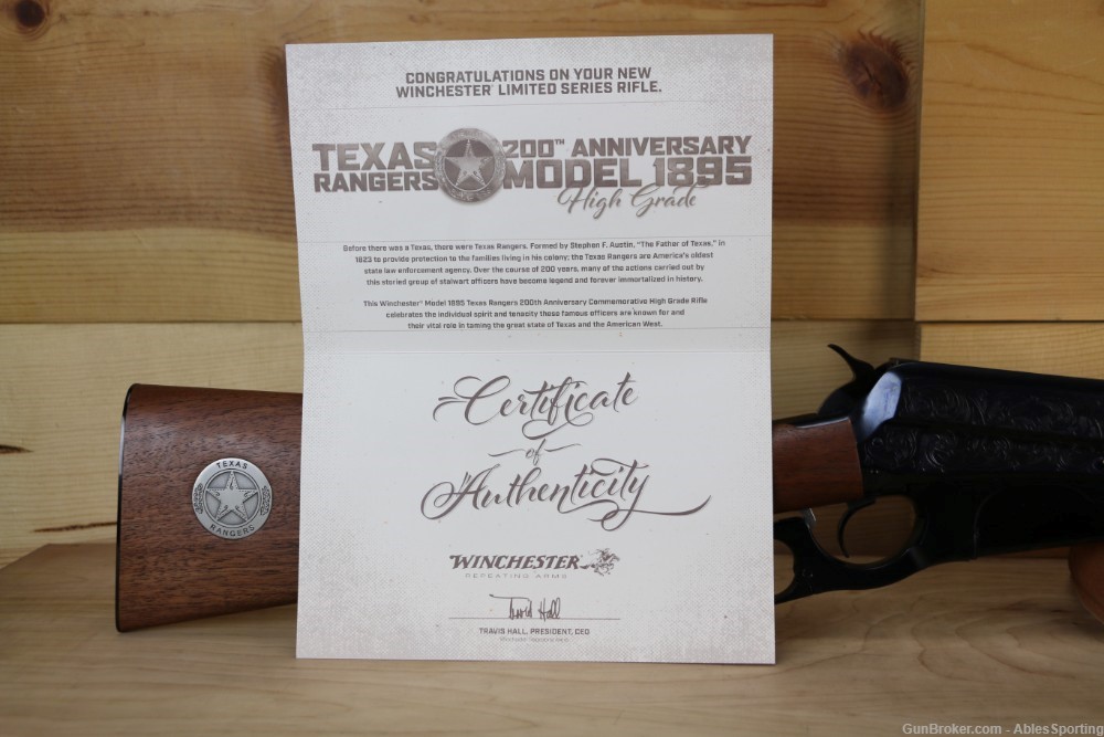 Winchester 1895 Texas Rangers 200th Anniversary, 30-06, 534307128, 22", NIB-img-8