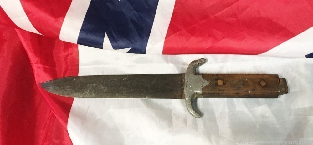 Knife, belt or Bowie Knife, Civil War period, maker unknown-img-0