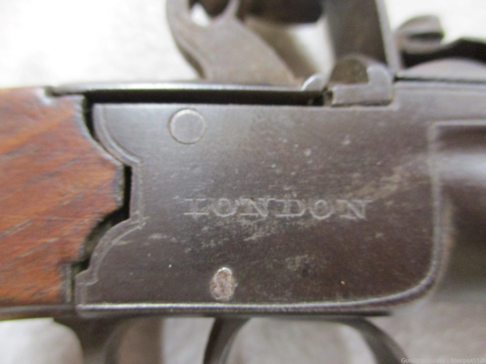 Antique London Riviere Flintlock Derringer Muff Pistol British-img-2