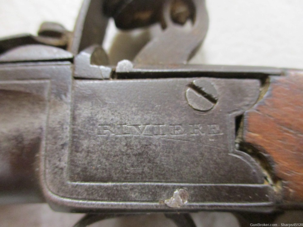 Antique London Riviere Flintlock Derringer Muff Pistol British-img-1