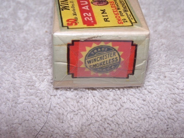 Winchester Auto Yellow multi-colored 2 pc box circa 1906. -img-3