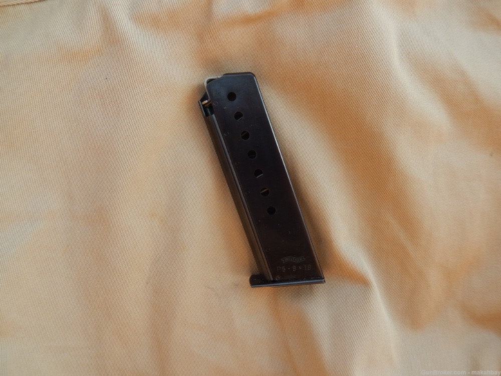 WALTHER P5 MAGAZINE 9 mm   P 5 magazine. WALTHER ORIGINAL & MINT CONDITION -img-0