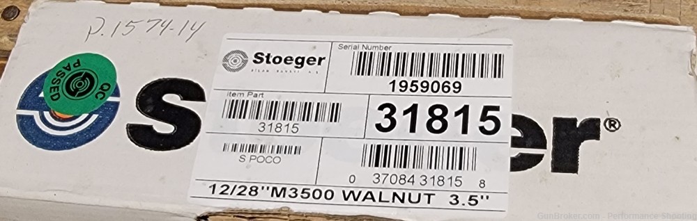 Stoeger M3500 12GA 3-1/2" 28" Barrel Satin Walnut 4+1 Semi-Auto Shotgun-img-20