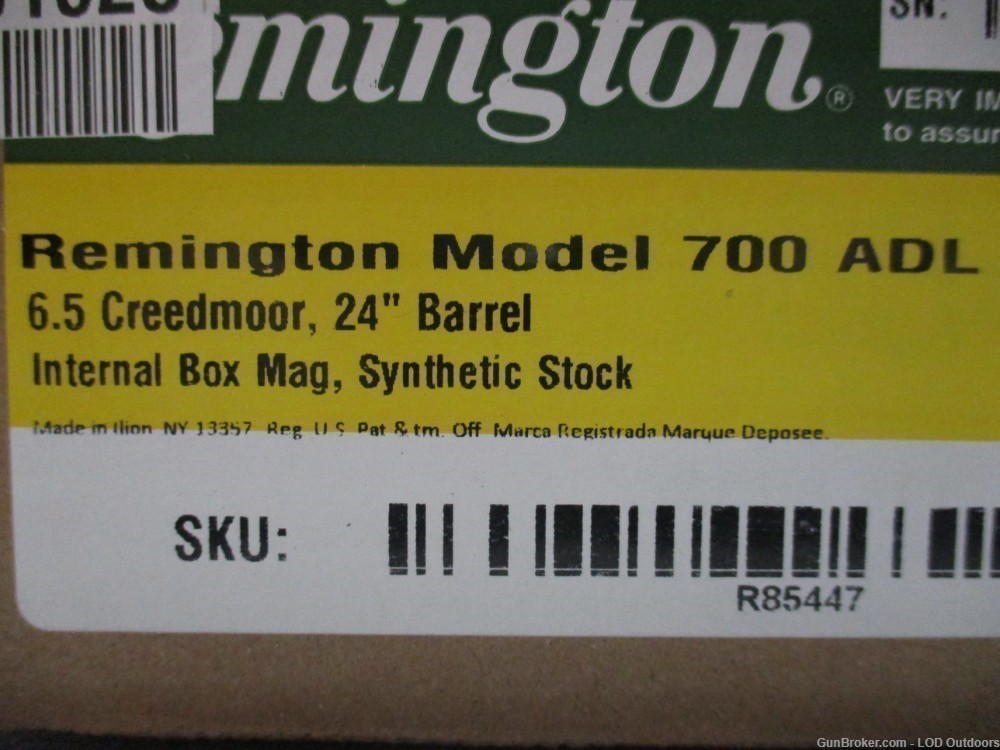 Remington 700 ADL 6.5 Creedmoor 24" bbl, matte finish, synthetic stock -img-4