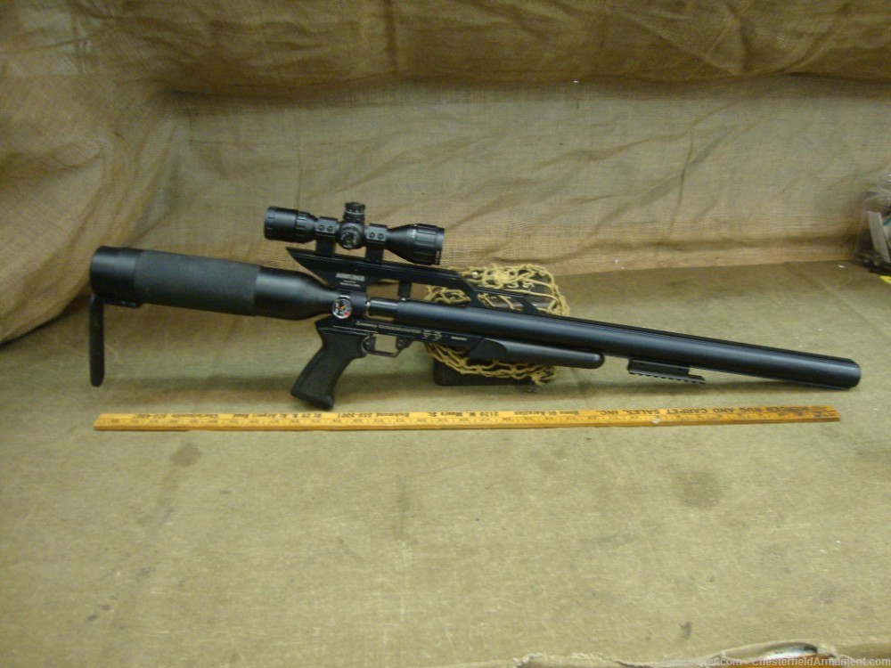 AirForce Mod R1201\, w/UTG 3-9 x 32 scope, 25 CAL Pnumatic Rifle-img-5