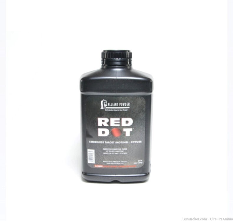 Alliant red dot 8lbs. reloading smokeless powder Red-Dot 8 pounds no cc fee-img-0