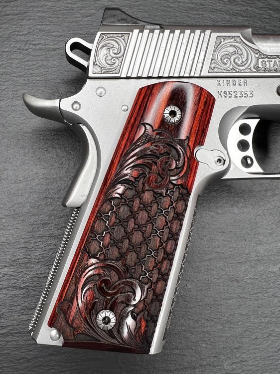 Kimber 1911 Custom Engraved Royal Chateau AA by Altamont .45ACP-img-13