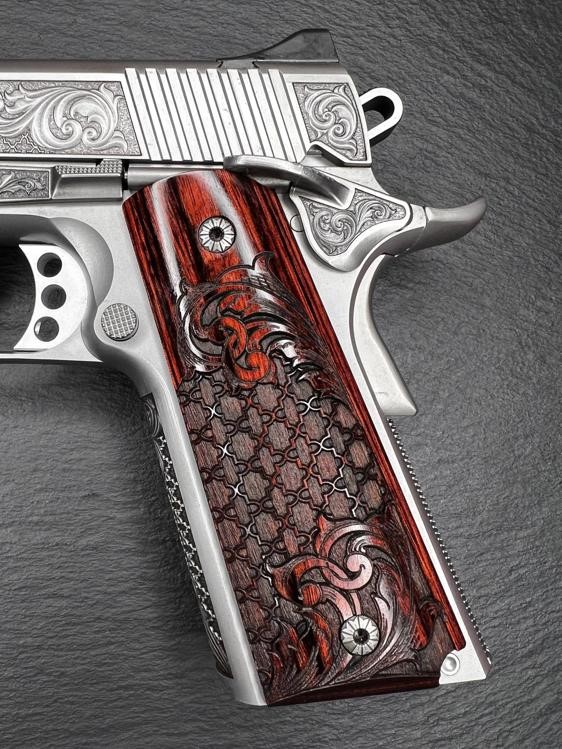 Kimber 1911 Custom Engraved Royal Chateau AA by Altamont .45ACP-img-5