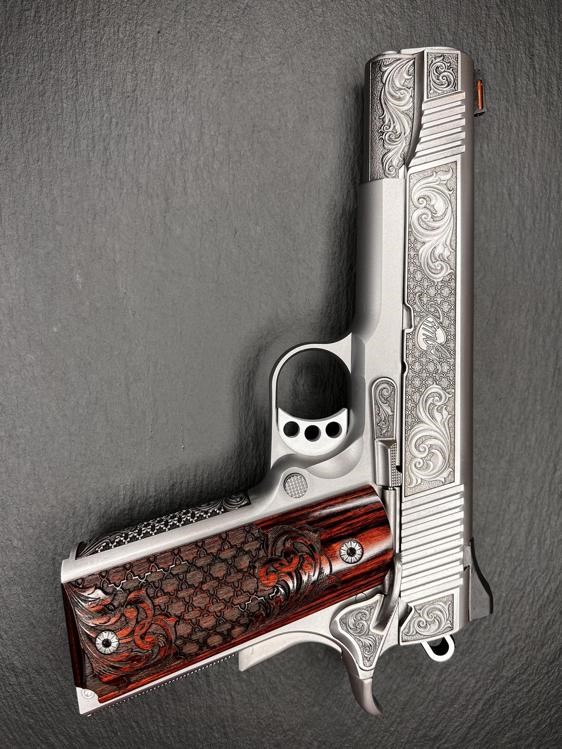 Kimber 1911 Custom Engraved Royal Chateau AA by Altamont .45ACP-img-1