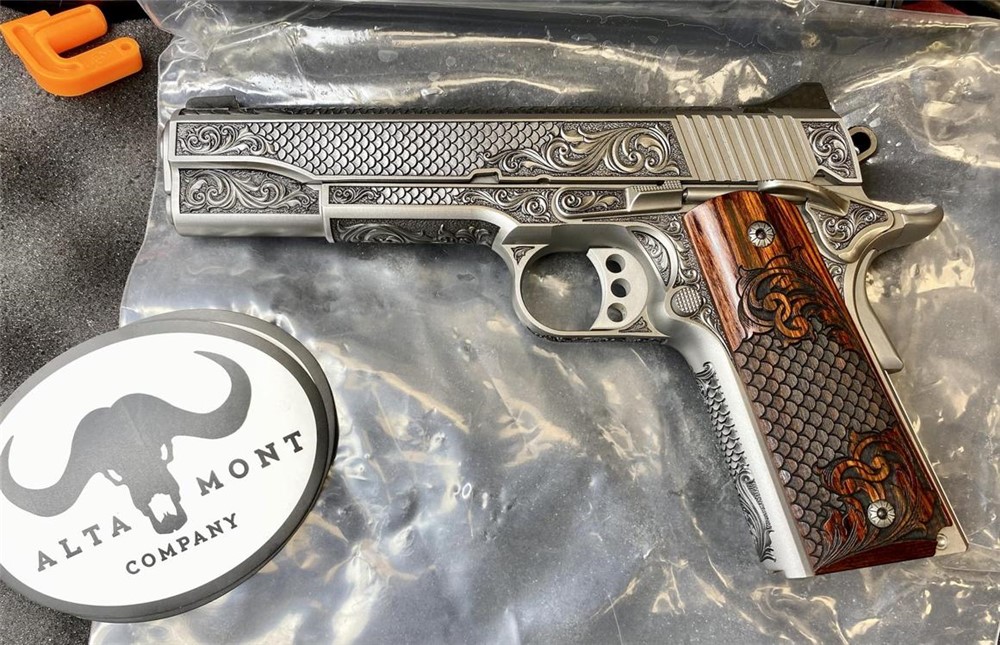 Kimber 1911 Custom Engraved Royal Fish Scale AAA by Altamont .45ACP-img-19