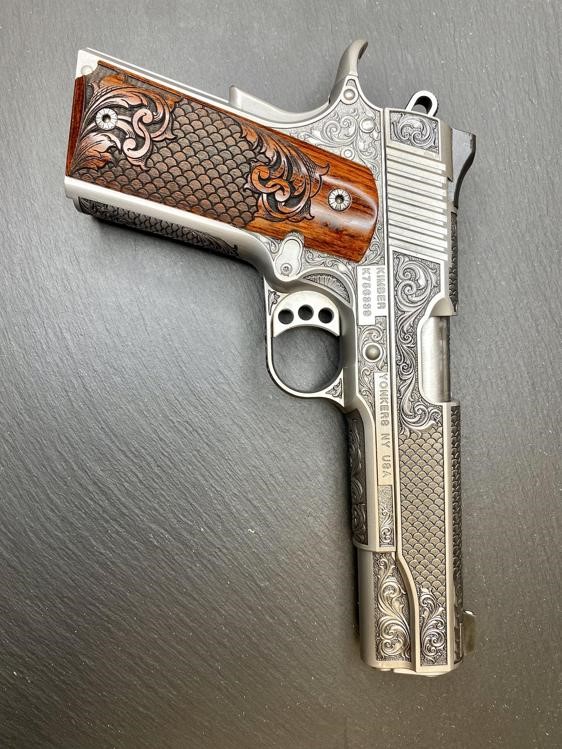Kimber 1911 Custom Engraved Royal Fish Scale AAA by Altamont .45ACP-img-8