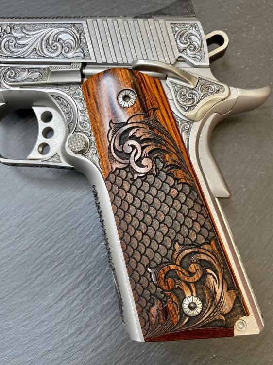 Kimber 1911 Custom Engraved Royal Fish Scale AAA by Altamont .45ACP-img-4