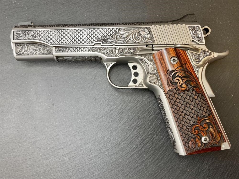 Kimber 1911 Custom Engraved Royal Fish Scale AAA by Altamont .45ACP-img-0