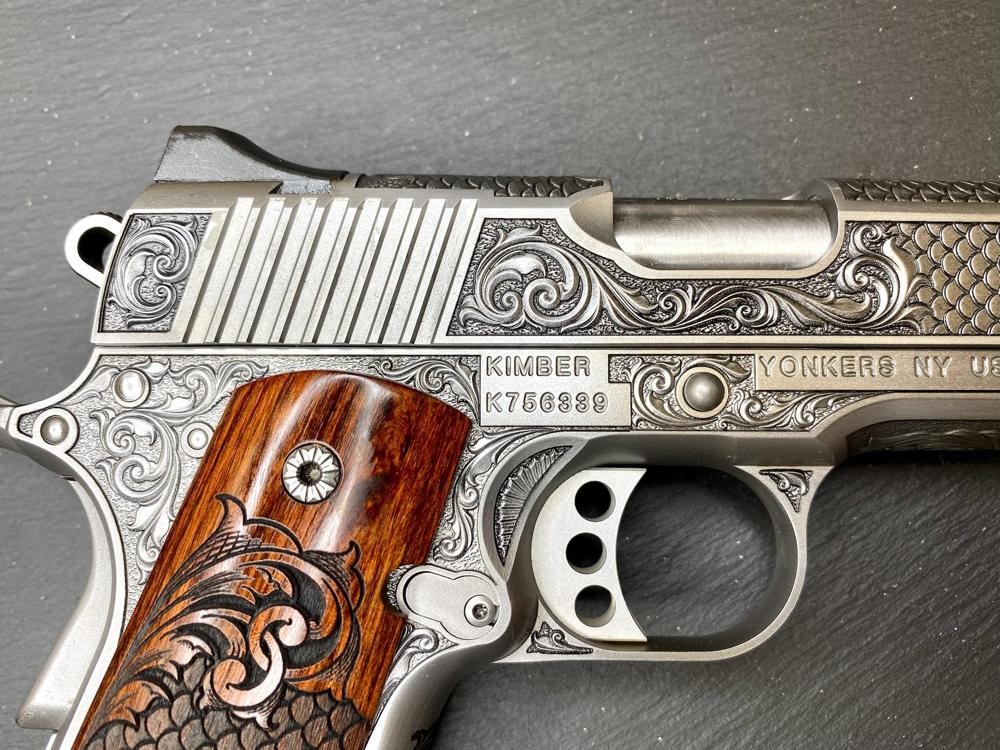 Kimber 1911 Custom Engraved Royal Fish Scale AAA by Altamont .45ACP-img-11