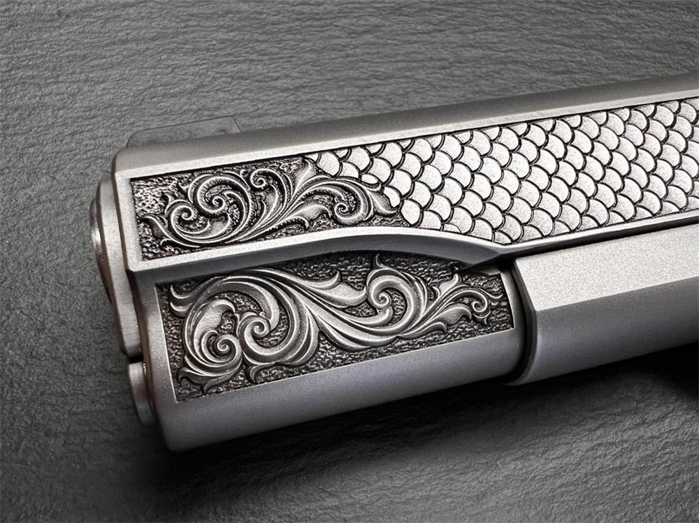 Kimber 1911 Custom Engraved Royal Fish Scale AA by Altamont .45ACP-img-2
