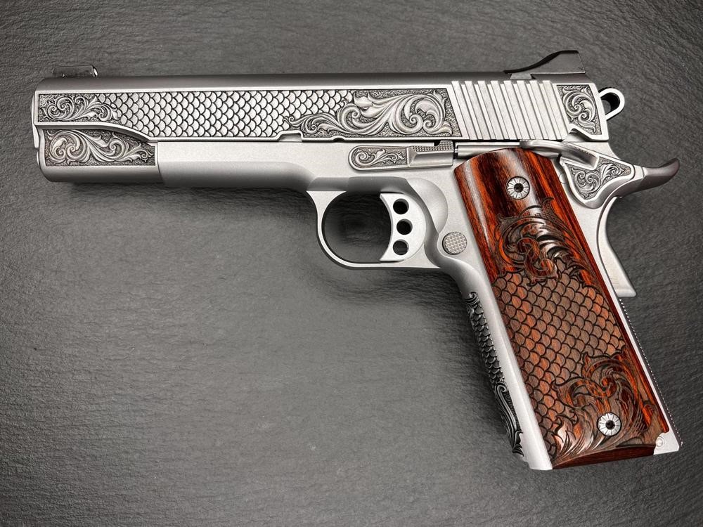 Kimber 1911 Custom Engraved Royal Fish Scale AA by Altamont .45ACP-img-0