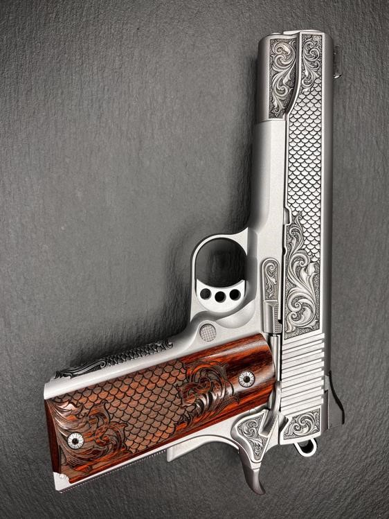 Kimber 1911 Custom Engraved Royal Fish Scale AA by Altamont .45ACP-img-1