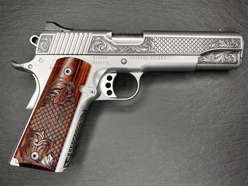 Kimber 1911 Custom Engraved Royal Fish Scale AA by Altamont .45ACP-img-9