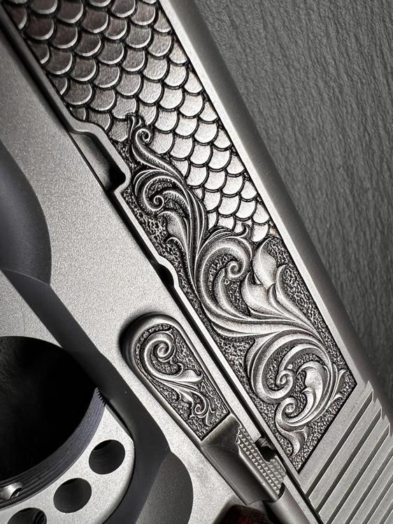 Kimber 1911 Custom Engraved Royal Fish Scale AA by Altamont .45ACP-img-3