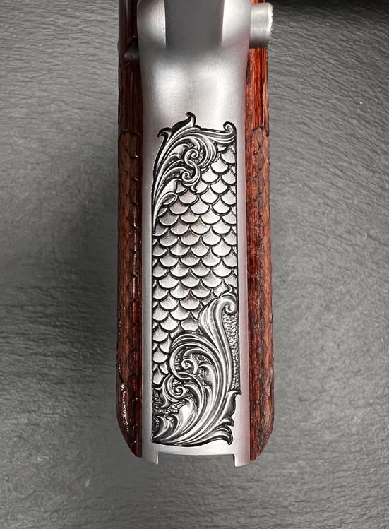Kimber 1911 Custom Engraved Royal Fish Scale AA by Altamont .45ACP-img-8